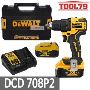 [디월트] DCD708P2 충전드릴드라이버 20V 컴팩트 아토믹 드릴세트