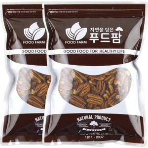 푸드팜 피칸 캘리포니아 햇 생피칸 1kg(500g, 2개)
