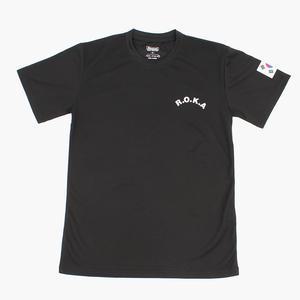 코리아아미 PX 로카티 ROKA 반팔 검정 군인 군용 군대 피엑스 쿨론 티셔츠