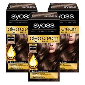[헨켈]사이오스 올레오 크림 컬러 3N 로얄브라운 100ml 3개