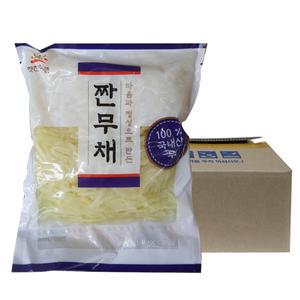 햇찬식품 짠무 1kg 10개 박스