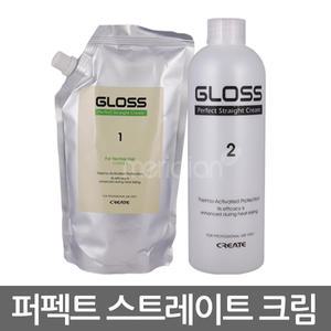 그리에이트 그로스 퍼펙트 스트레이트 크림(건강모용) 1제+2제500ml-식물성천연원료 함유