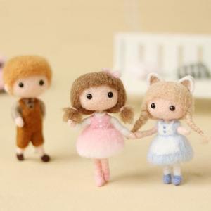 양모 펠트 니들 DIY 바늘 인형 만들기 키트 세트 패키지