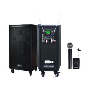 그레이스 EG-615 충전식 앰프 스피커 무선마이크 2채널 600W 이동식 행사용 휴대용