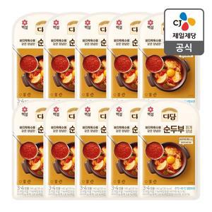 [CJ제일제당][본사배송] 다담 순두부찌개 양념 140G X 10개