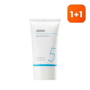 [1+1][미샤] 올 어라운드 세이프 블록 아쿠아선 SPF50＋/PA＋＋＋＋50ml