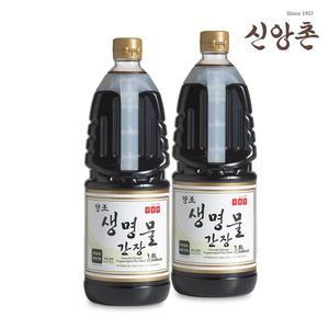 갤러리아 [신앙촌] 양조 생명물간장 1.8L×2개 (미니캠핑팩 증정)