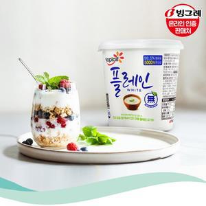 요플레 플레인 화이트 900ml 3개 /유산균/요거트