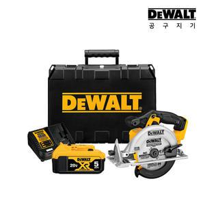 디월트 20V MAX 5.0Ah 전동 무선 충전 원형톱 DCS391P1 (배터리1개세트)