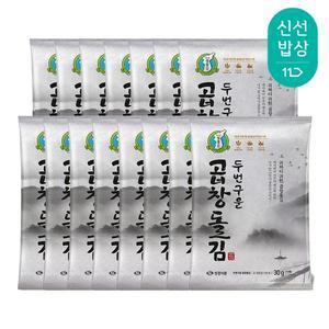 지도표 성경김 두번구운 곱창돌김 30g(10매) X 15봉
