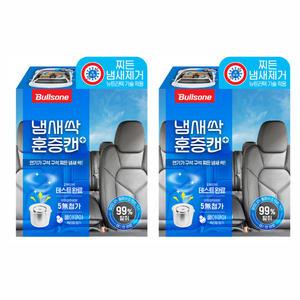 [혜택가11,130원]불스원 냄새싹 훈증캔 플러스 쿨아쿠아향(에어컨/차량실내 겸용), 2개