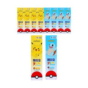 페리오 키즈 3단계 치약, 75g 피카츄 + 꼬부기, 각 5개