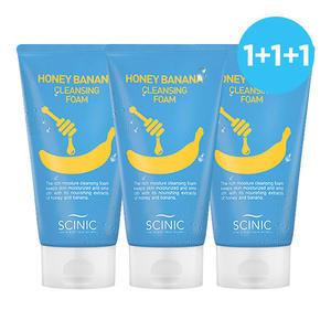 싸이닉 영양듬뿍 허니 바나나 클렌징 폼 150ml  3개