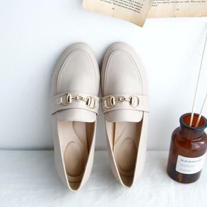 국내생산 발편한 빅사이즈 여성 키높이 체인 로퍼 3cm