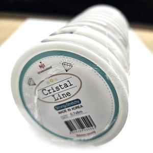 ALL 비즈공예 팔찌고무줄 Mini 0.7mm 투명우레탄줄 10롤 한팩