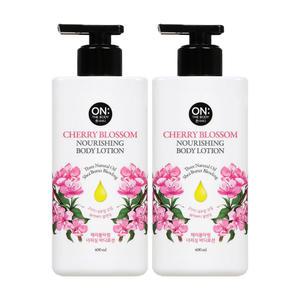 온더바디 체리블라썸 바디로션 체리 400ml, 2개