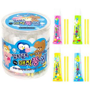 무독성 알록달록 매직풍선 10g 1개입 / 색상랜덤 불기 추억 완구 만들기 단체 놀이 컬러 선물 레트로