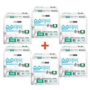 순면코튼 순수데이 대형 8매 5팩+대형1팩 생리대 저자극 안전한 날개형 울트라슬림