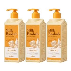 밀크바오밥 하이세라 샴푸 미모사, 500ml, 3개