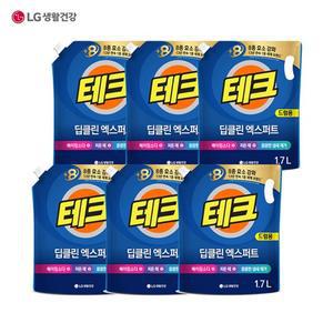테크 딥클린 액체세제(일반/드럼) 6팩