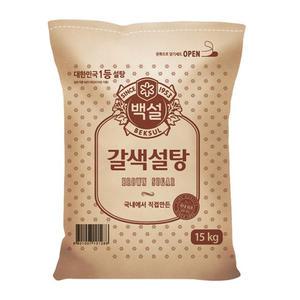 CJ제일제당 백설 갈색설탕 15kg
