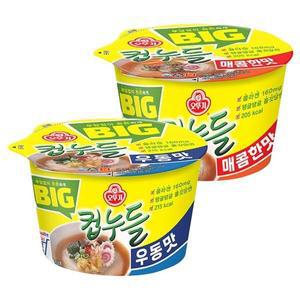 [오뚜기] BIG컵누들 매콤한맛 용기 5개 + 우동맛용기 5개[33713336]
