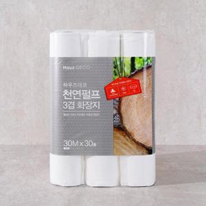 하우즈데코 천연펄프 3겹 화장지 30m*30롤
