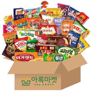 아록마켓 과자 럭키 랜덤박스 10종 20종 30종/학교 사무실 단체 어린이날 교회