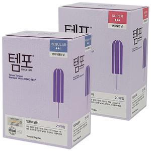 뉴 템포 (80~100p) 레귤러 슈퍼 체내형생리대 탐폰
