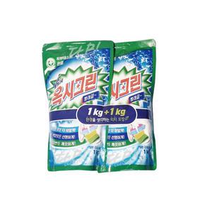 옥시크린 분말 표백제 보충형 리필 1kg x2개