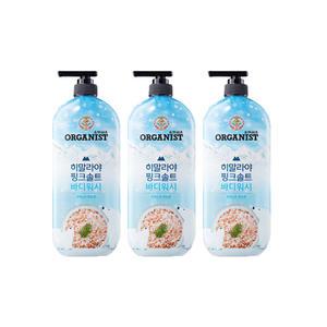 오가니스트 히말라야 핑크솔트 바디워시 포레스트민트 900ml, 3개