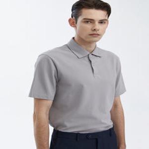 마에스트로 남성 24SS [타임리스][ESSENTIAL] 라이트그레이 피케 카라 티셔츠 MATS4A902G1