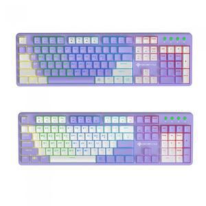 GDEVIL G918 HyperTrack 광축 (퍼플 화이트) 지데빌 게이밍 키보드