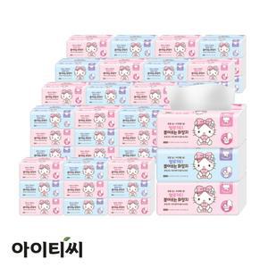 헬로키티 핑크리본 뽑아쓰는 화장지(100매) 3개입 x 20팩(60개입)