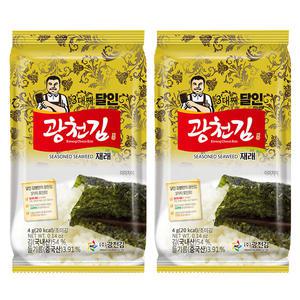 광천김 달인 재래 도시락김 40봉 /조미김/구운김