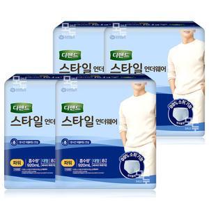 디펜드 스타일 언더웨어 남성 파워 대형 8Px4팩 /요실금 성인용기저귀