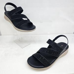 [에스콰이아]여성 발편한 경량 보석 장식 캐주얼 쿠션 샌들 YADMSD783