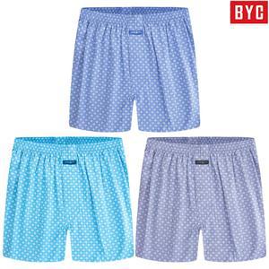BYC 남자 60수 순면 트렁크 팬티 3매입 M64G13