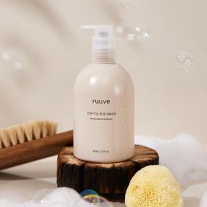 러베 신생아목욕 탑투토 아기 유아 키즈 어린이 바디워시 400ml 2개 (+gift. 수딩 젤 로션 150ml)