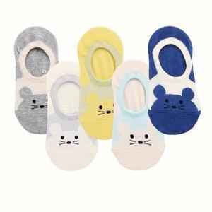 [RGP87STU]5켤레 9 아동용 발등망사 마우스 양말 덧신