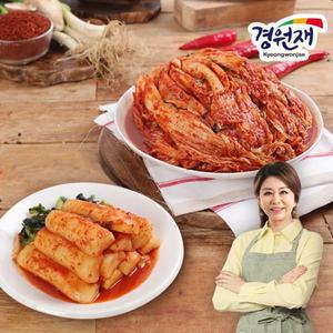 [NS홈쇼핑][경원재] 진미령의 국내산 농산물로 만든 포기김치 3kg + 총각김치 2kg..[32486993]