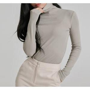 [미쏘][미쏘]슬림골지 목폴라 티셔츠(LWB120C RE)(MIWLWB12QC)