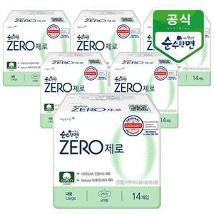 갤러리아 깨끗한나라 순수한면 제로 대형 14개입x6팩