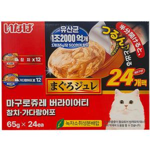 코스트코 이나바 마구로쥬레 유산균 65G x 24입 참치 가다랑어포