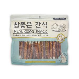 헬로도기 강아지대용량간식 반려견 애견간식 우유치킨껌 600g