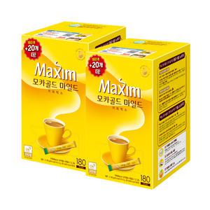 맥심 모카골드 180T x2개
