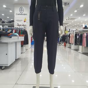[까스텔바작]여성 피케조직 조거핏팬츠bgcfpt503bk