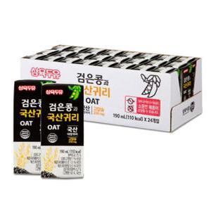 오곡 삼육 음료 고칼슘 검은콩 국산귀리 190ml 24팩 기존 오트플러스