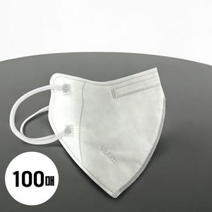 비움 마스크 KF94 세부리형 화이트 색상 대형 100매