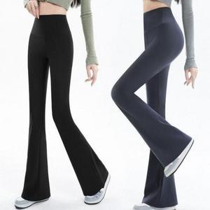 [BZJL53MC_4C]여성 컷 웨스트 스판 나팔 하이 부츠 바지